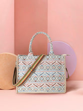 Tribal Jacquard Cotton Canvas Klim Self Design Handheld Bag