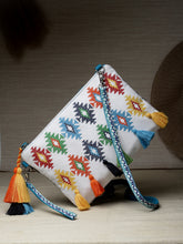 Boho Aztec Embroidered Cotton Canvas Sling Bag