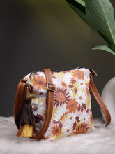 Lush Floral Printed Polycotton Sling Bag