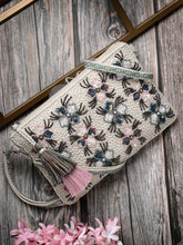 Kooky Floral Embellished Handloom Cotton Canvas Sling Bag