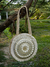 Sisal Mandala Embellished Jute Tote Bag