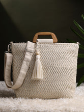 Earth Edit Cotton Chevron Woven Handheld Bag