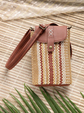 Anekaant Earth Knots Tan Jute Striped Mini Sling Bag