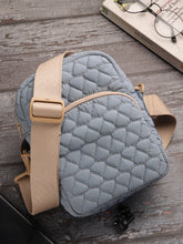 Drift Powder Blue Polyester Teardrop Quilted Sling Bag