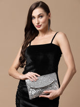 Ghoomar Sequin Embellished Suede Sling Bag