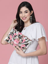 Ghoomar Floral Embellished Canvas Sling Bag