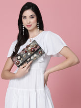 Ghoomar Floral Embellished Canvas Sling Bag