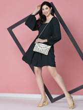 Boho Ethnic Motifs Embellished Canvas Sling Bag