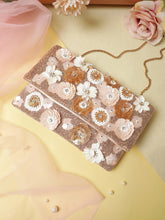 Petal Posh Floral Embellished Satin Sling Bag