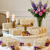 Adorn Pearl Embellished Wedding Favor Clutch Set of 10 | Luxury Cocktail Party Gift Clutches