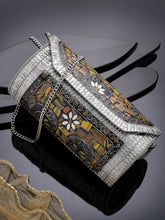 Mosaic Mosaic Embellished Metal Clutch