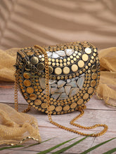 Metal Mirage Mosaic Clutch
