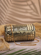 Metal Mirage Mosaic Clutch