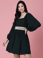 Boho Shell Work Embellished Canvas Handmade Belt
