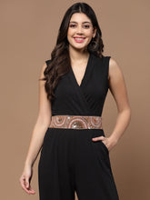 Boho Sequin Embellished Canvas Handmade Belt