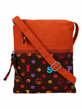 La Borsa Alphabet Print Canvas Sling Bag