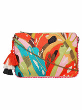 Abstract Canvas Sling Bag