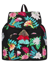 Floral Canvas Backpack