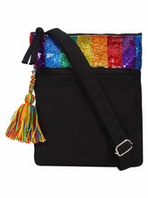 Glitzy Cotton Canvas Sling Bag