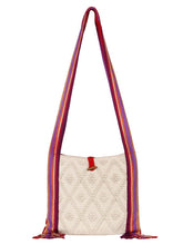 Fringed Cotton Jacquard Sling Bag