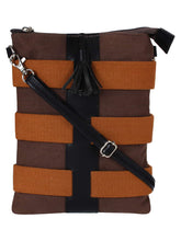 Twine Striped Canvas Sling Bag