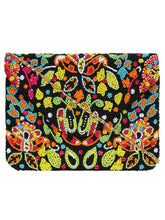 Globlie Beaded Canvas Sling Bag