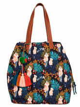 Modish Digital Printed Canvas & PU Shoulder Bag