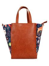Modish Digital Printed Canvas & PU Sling Bag