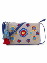 Canvas Embroidered Sling Bag