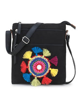 Canvas Crotia Patch Sling Bag