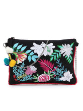Floral Canvas Embroidered Sling Bag