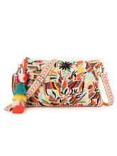 Boho Cotton Canvas Quirky Embroidered Sling Bag