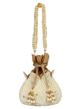 Lotus Artsilk Party Potli Bag