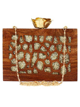 Timber Sequins Wooden Party Clutch