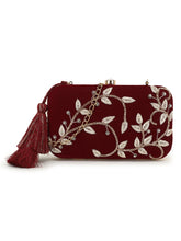 Gaud Embellished Velvet Clutch