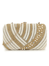 Adorn Embellished Faux Silk Clutch