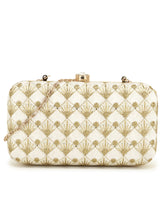 Hue Embroidered Faux Silk Clutch