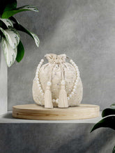 Dangle Embellished Velvet Potli