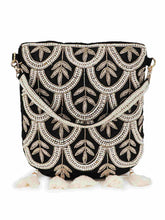 Dangle Ethnic Embellished Faux Silk Potli