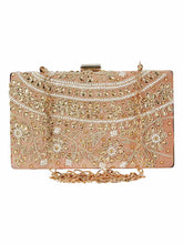 Ethnique Beaded and Embroidered Party Clutch