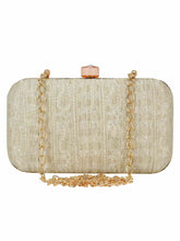 Tulle Raw Silk Fabric Printed Clutch