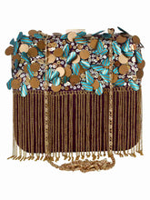 Vista Embelished Faux Silk Fabric Clutch