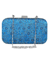 Tulle Printed Faux Silk Clutch