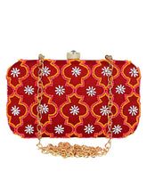 Adorn Embellished Cotton Polyester Clutch