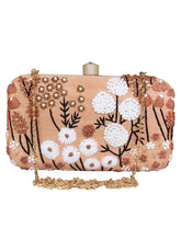 Adorn Embroidered & Embellished Faux Silk Clutch