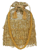 Dangle Sequines Faux Silk Potli