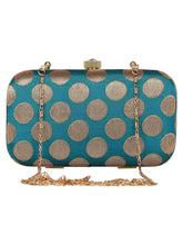 Tulle Printed Faux Silk Clutch