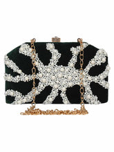 Spiffy Embellished Velvet Clutch