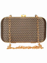 Tulle Textured Faux Silk Clutch