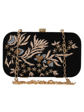 Adorn Embroidered Velvet Clutch